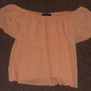 Off the shoulder semi-crop